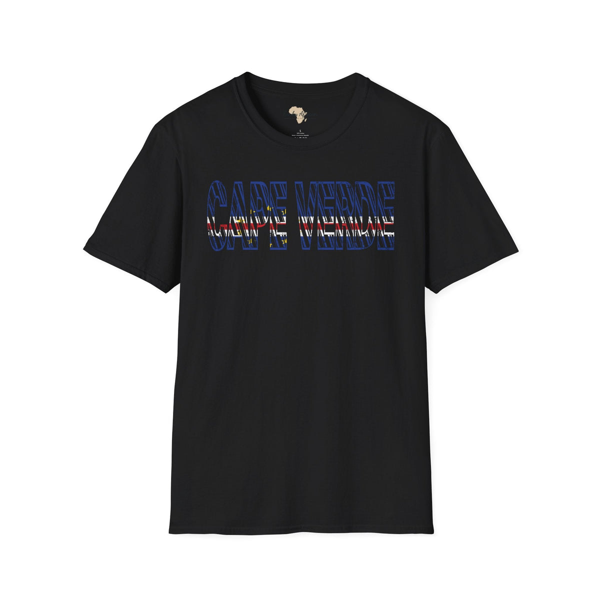 Cabo Verde text unisex softstyle tee Funky African