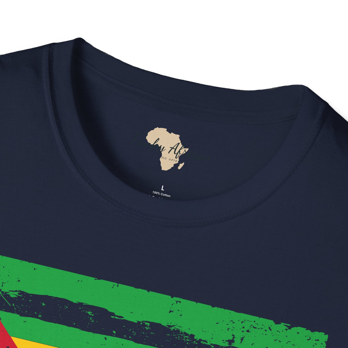 São Tomé and Príncipe strip unisex softstyle tee Funky African