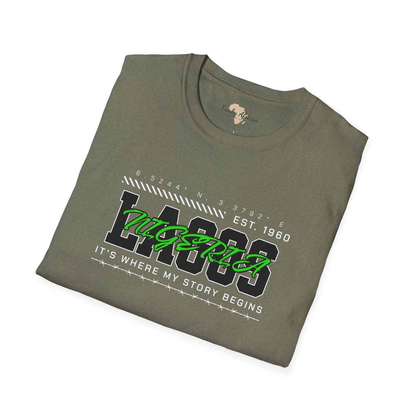 Lagos nigeria unisex softstyle tee