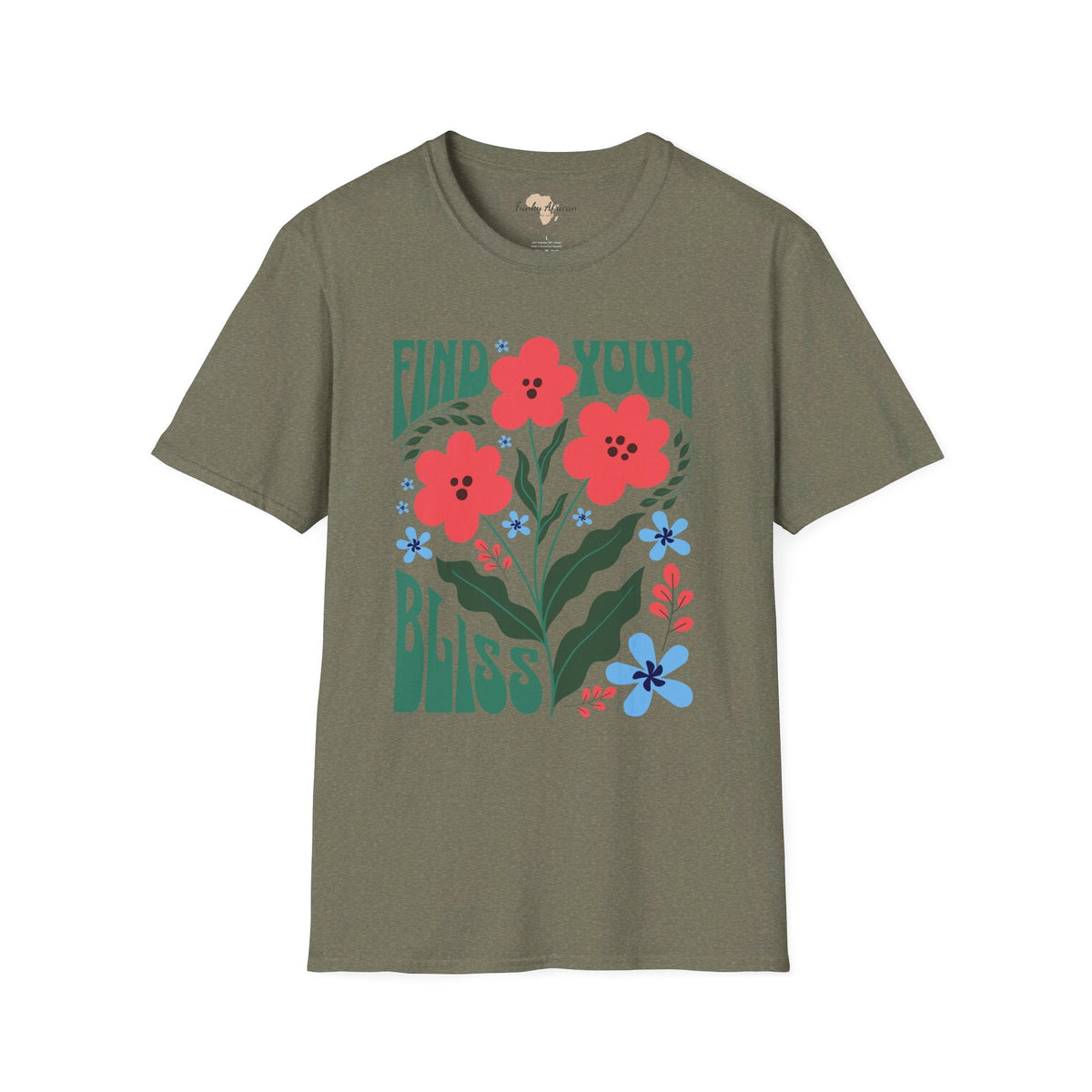 Find your bliss unisex softstyle tee Funky African