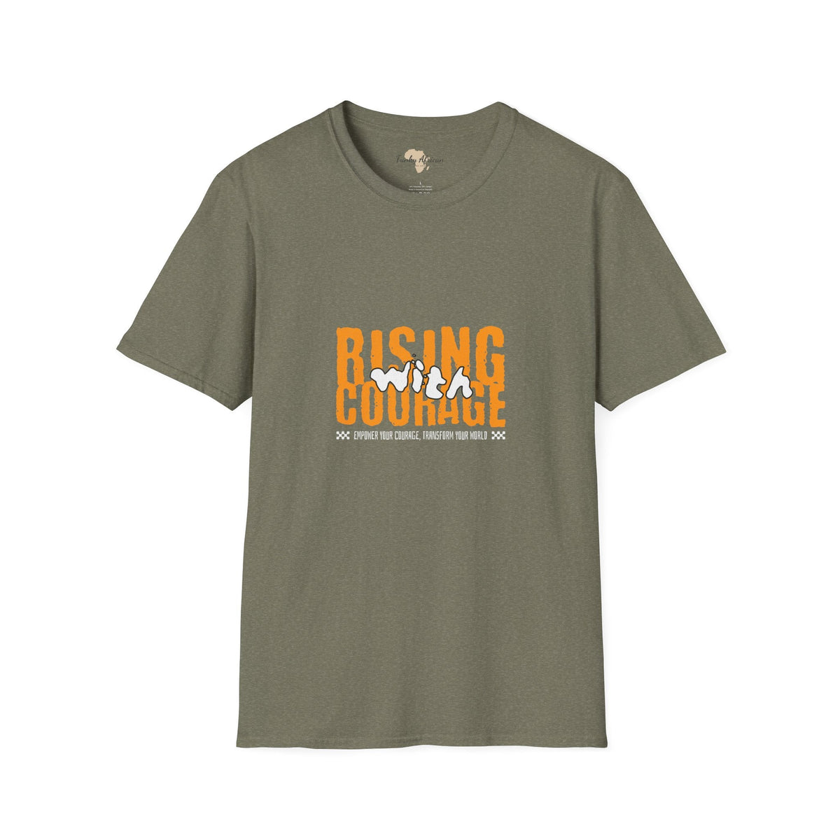 Rising with courage unisex softstyle tee Funky African