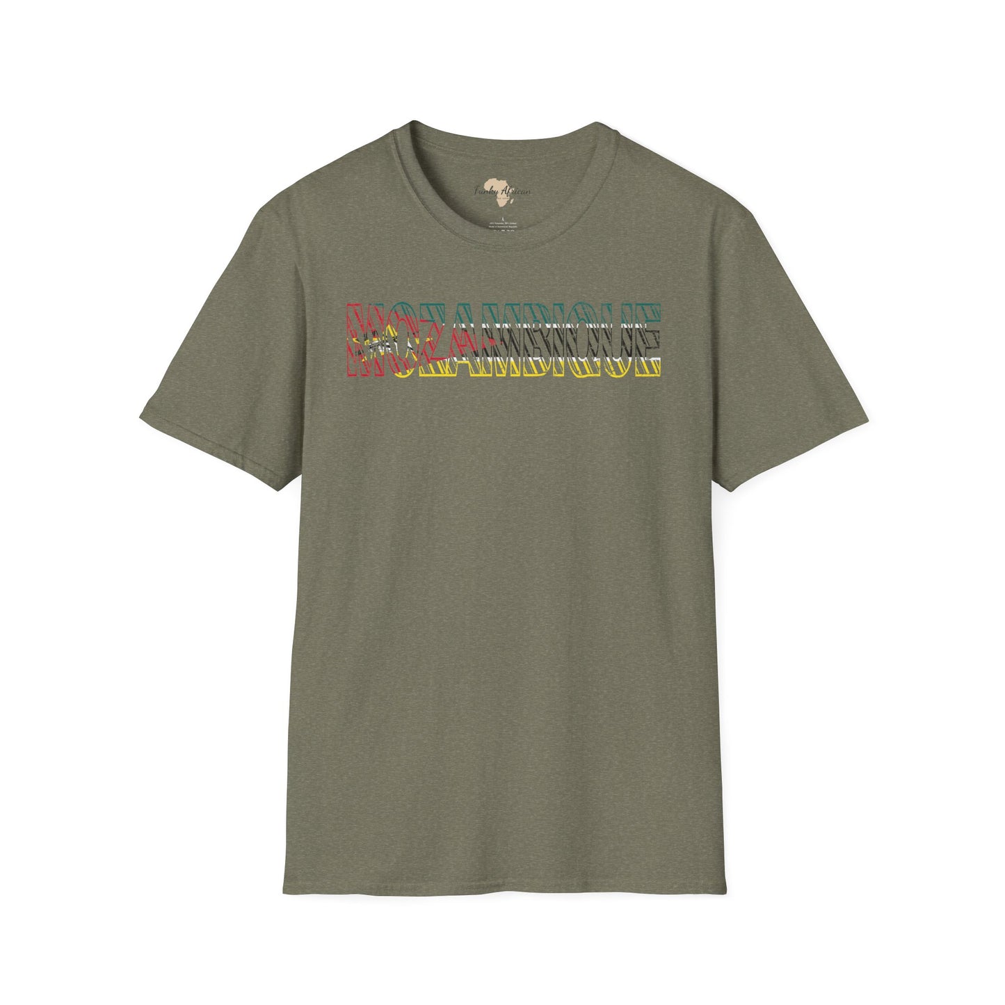 Mozambique text unisex softstyle tee