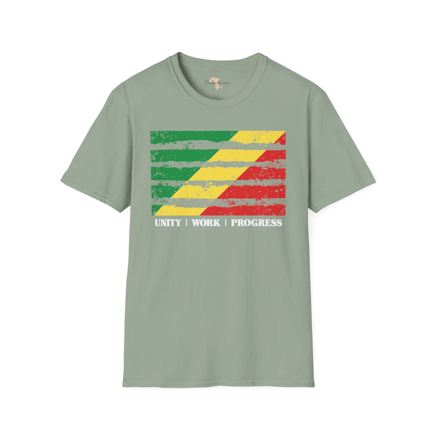 Republic of the Congo strip unisex softstyle tee