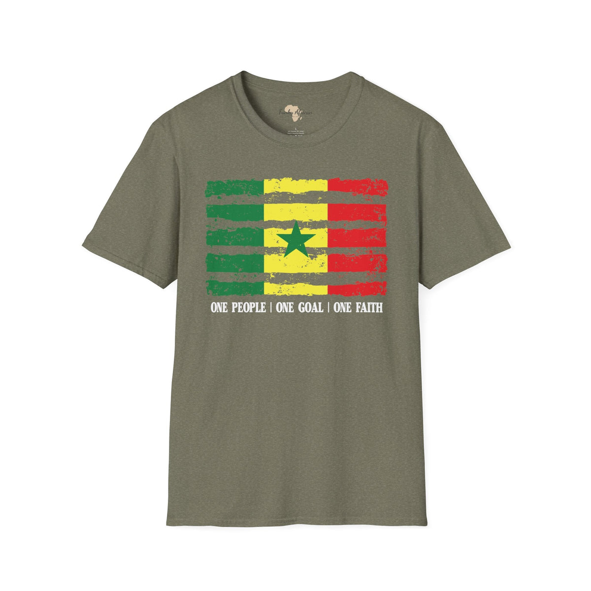 Senegal strip unisex softstyle tee Funky African