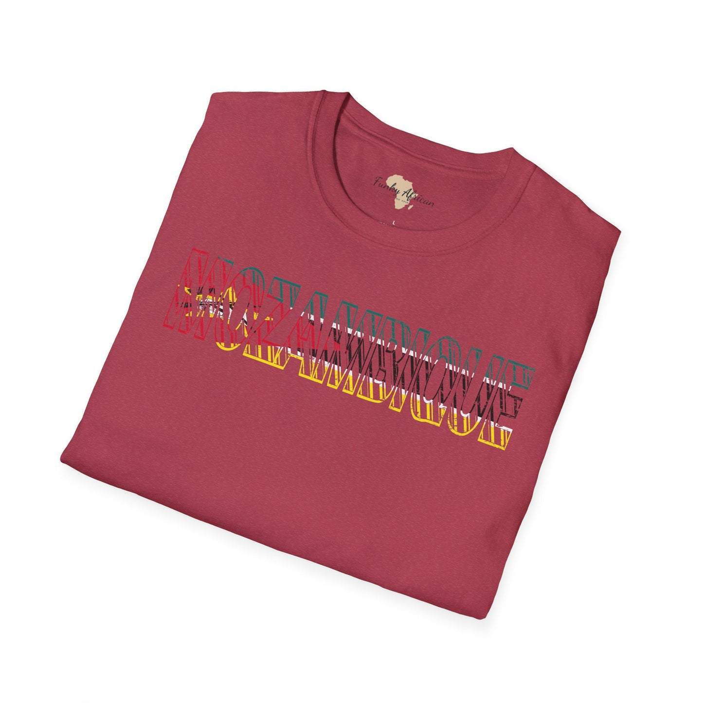 Mozambique text unisex softstyle tee