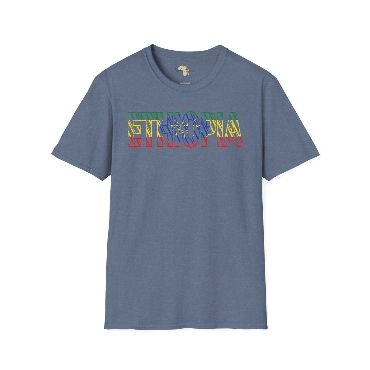 Ethiopia text unisex softstyle tee Funky African