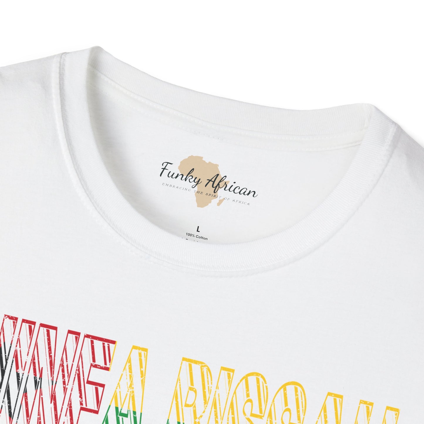 Guinea-Bissau text unisex softstyle tee