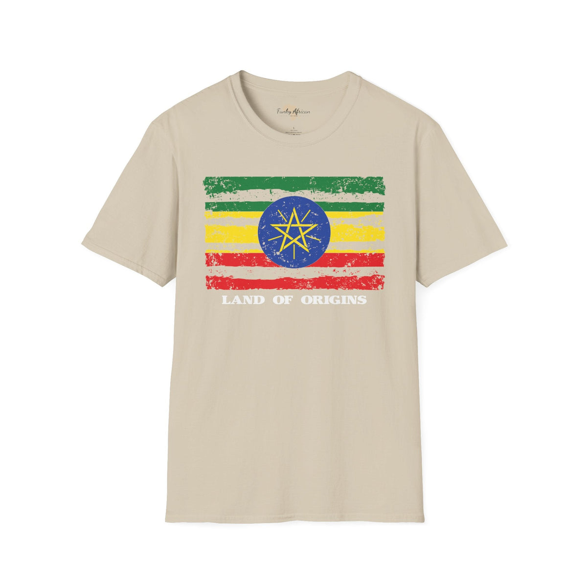 Ethiopia strip unisex softstyle tee Funky African