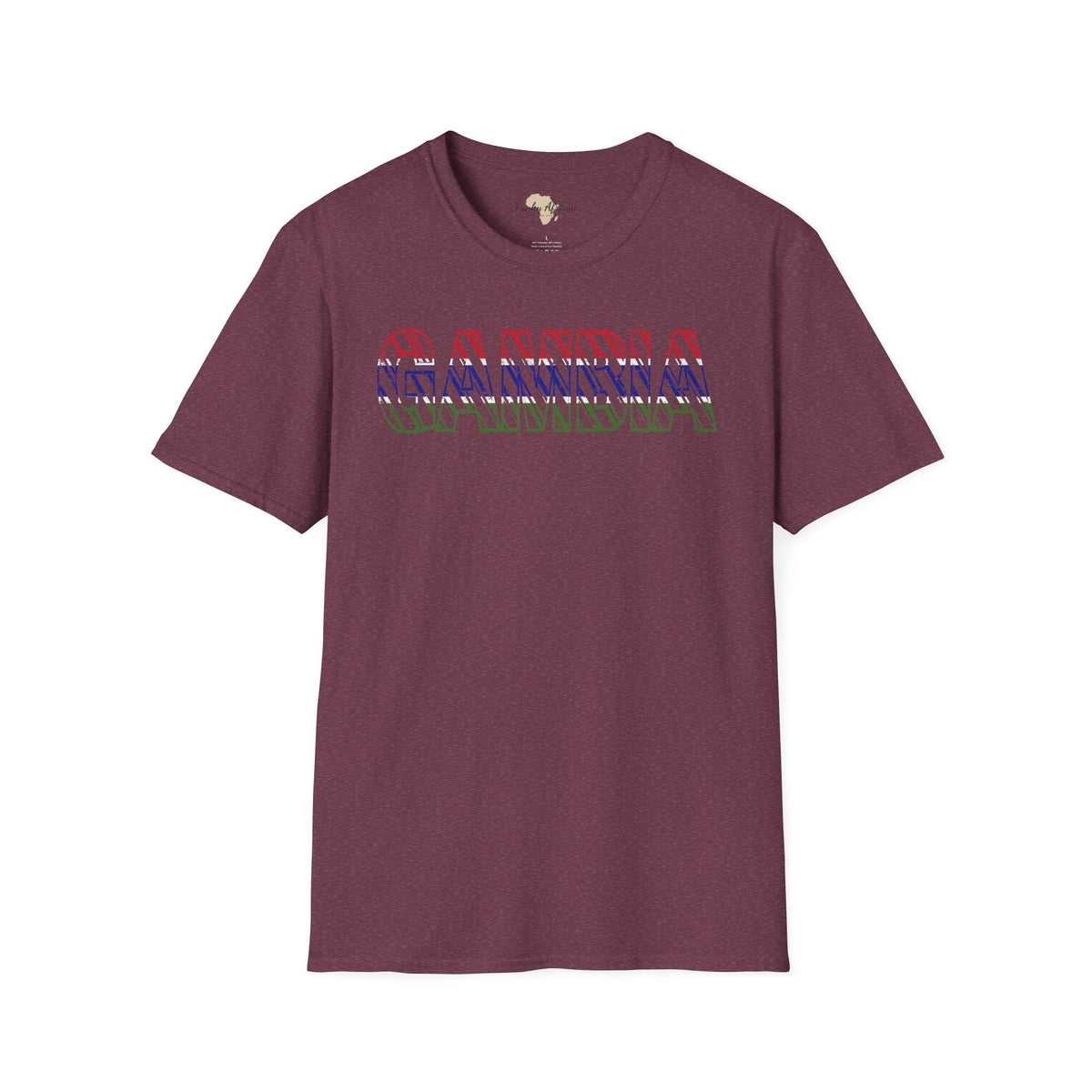 Gambia text unisex softstyle tee Funky African