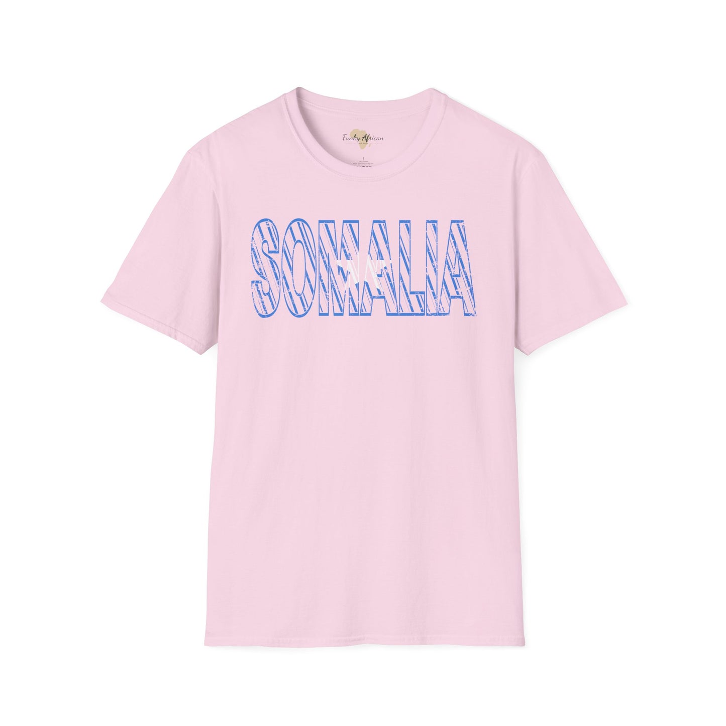Somalia text unisex softstyle tee