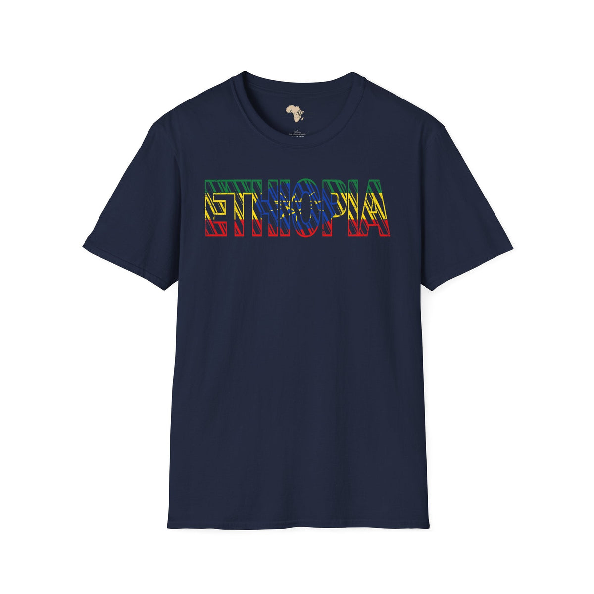 Ethiopia text unisex softstyle tee Funky African