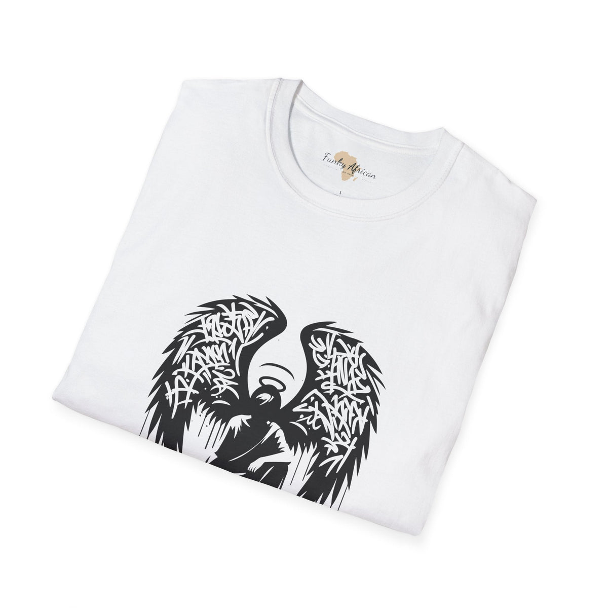 Angel graffiti unisex softstyle tee Funky African