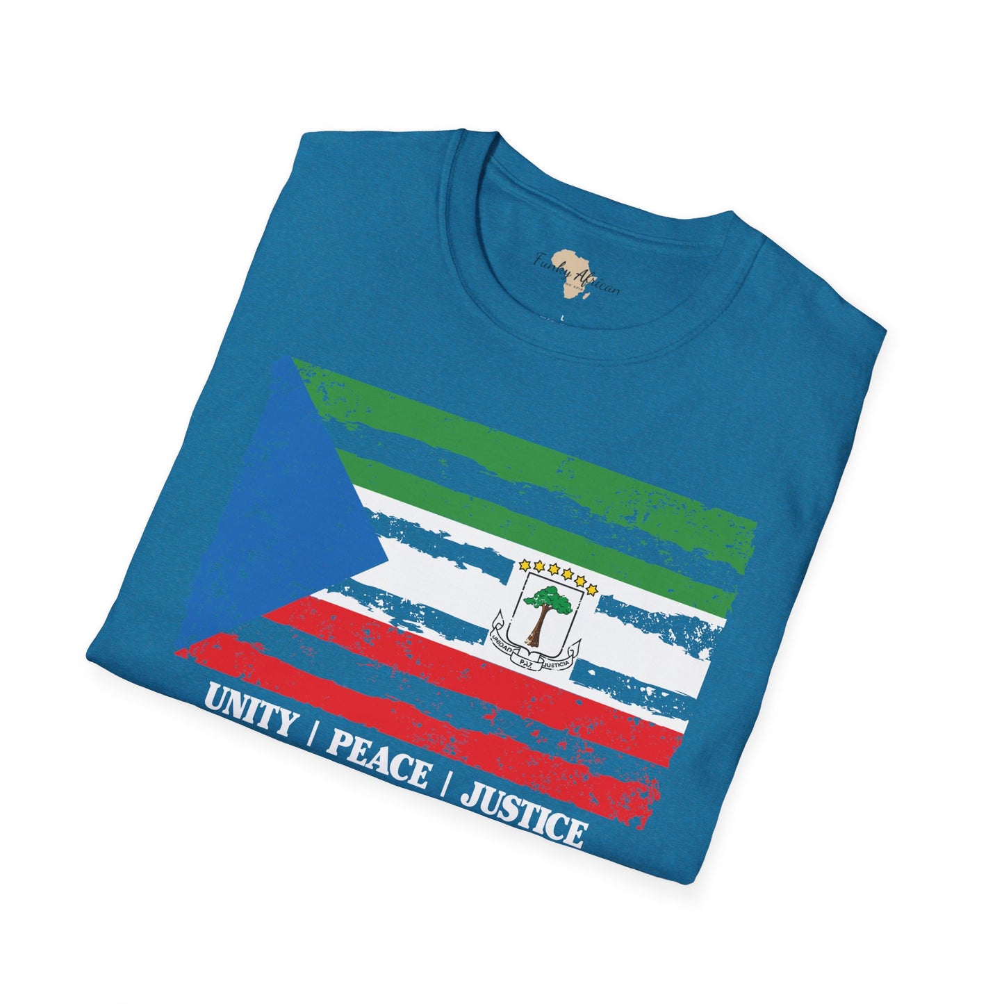 Equatorial Guinea strip unisex softstyle tee