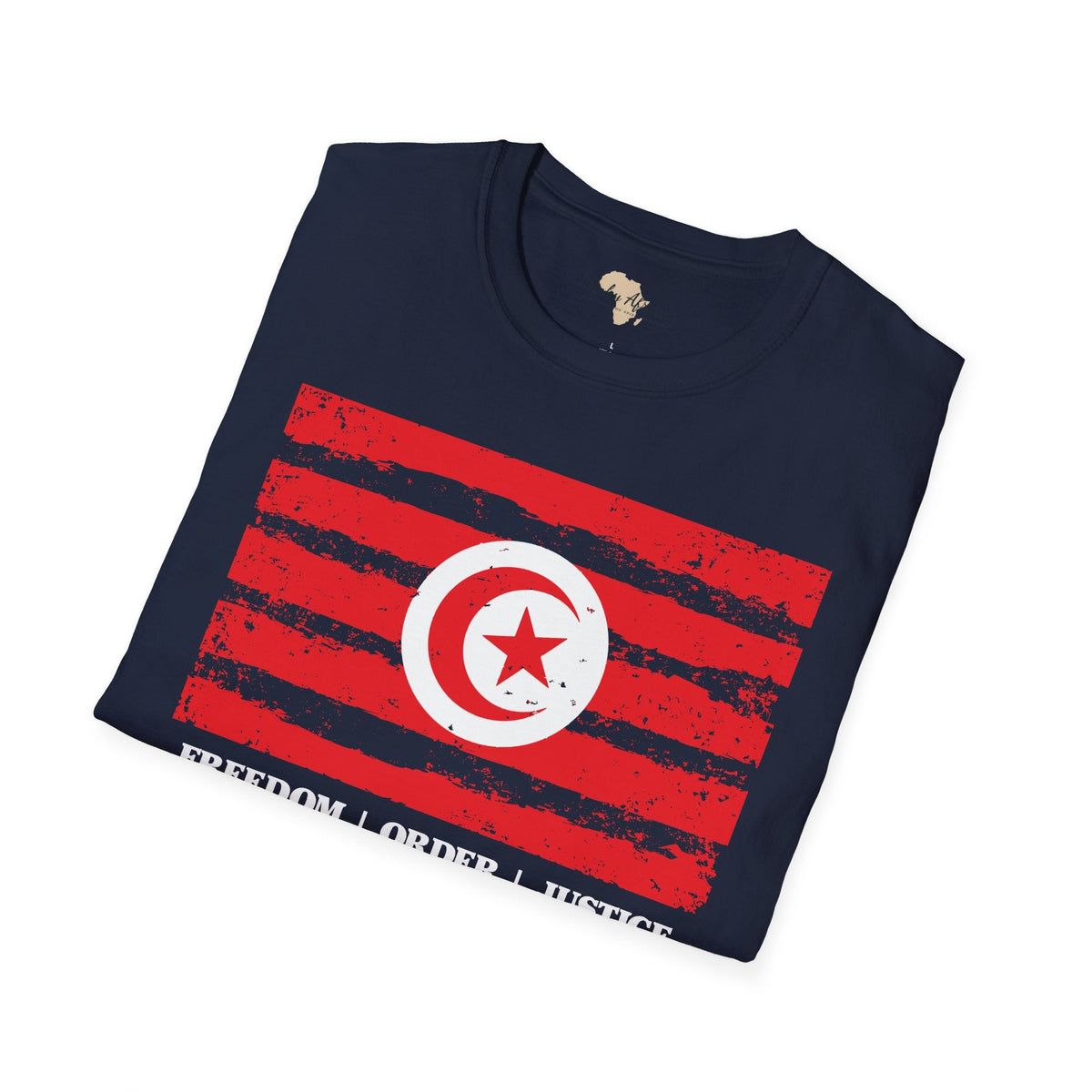 Tunisia strip unisex softstyle tee Funky African
