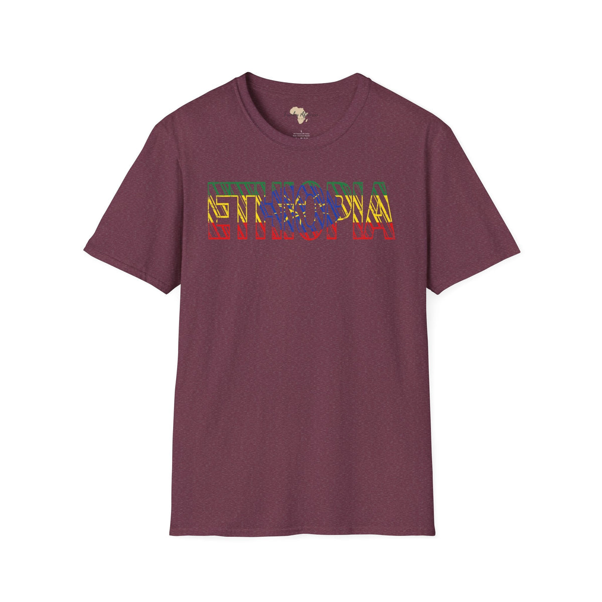 Ethiopia text unisex softstyle tee Funky African