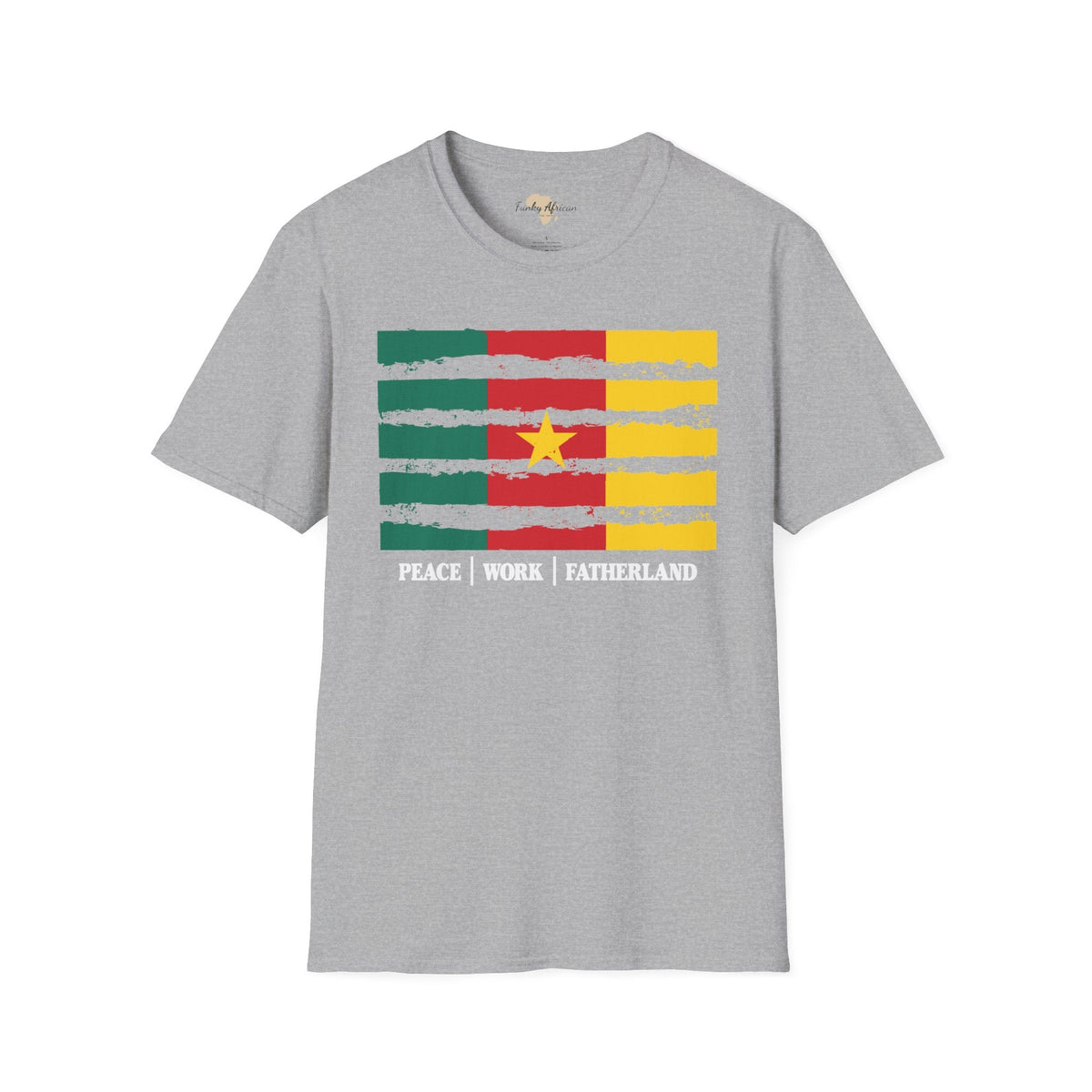 Cameroon strip unisex softstyle tee Funky African