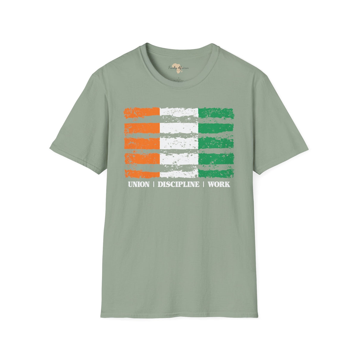 Côte d'Ivoire strip unisex softstyle tee Funky African