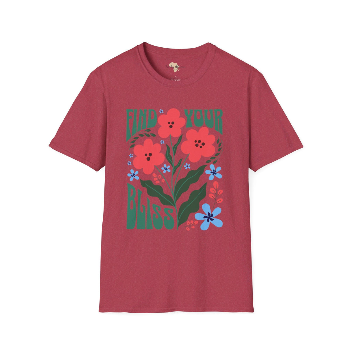 Find your bliss unisex softstyle tee Funky African