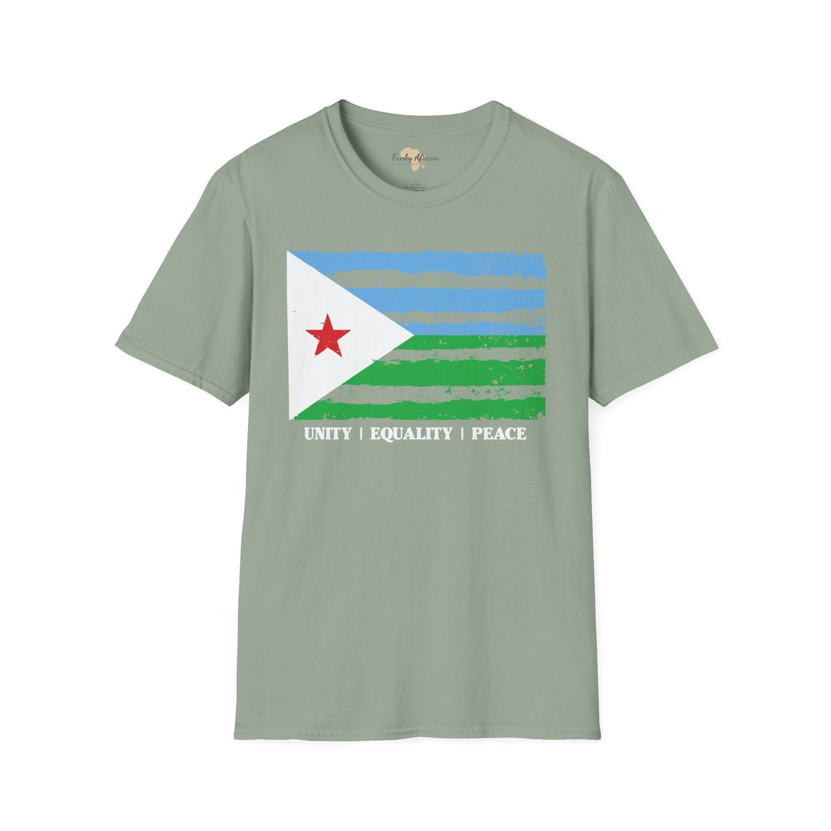 Djibouti strip unisex softstyle tee Funky African