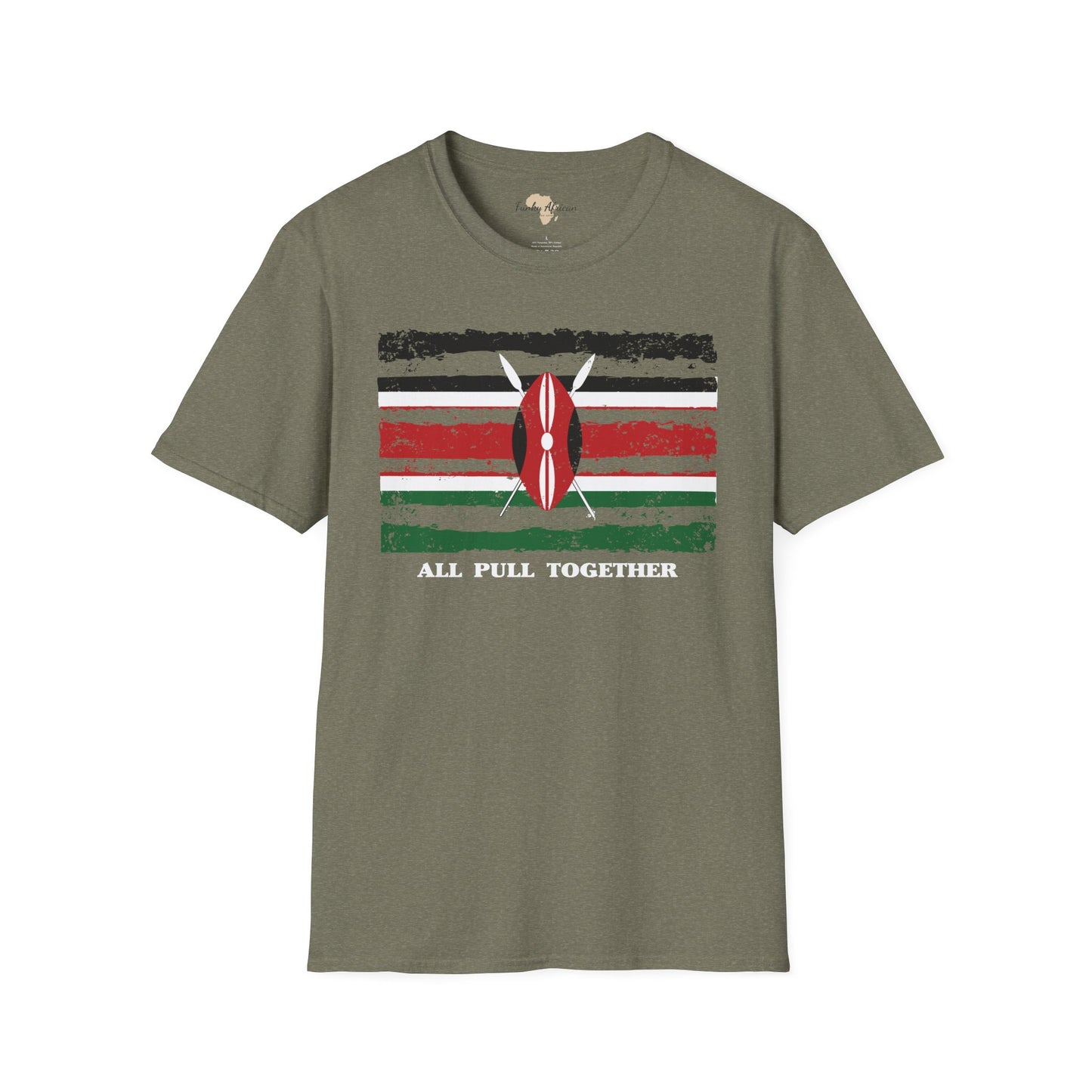 Kenya strip unisex softstyle tee