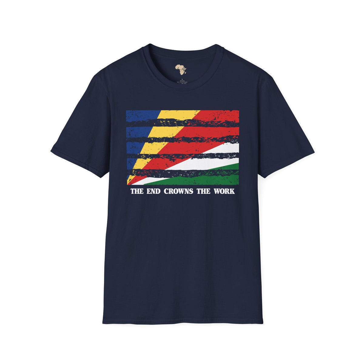 Seychelles strip unisex softstyle tee Funky African