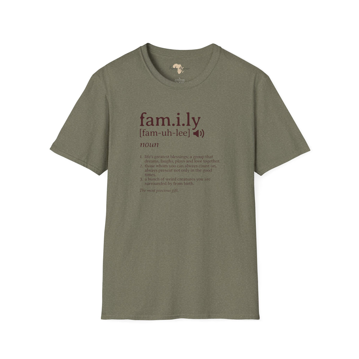 Family unisex softstyle tee Funky African