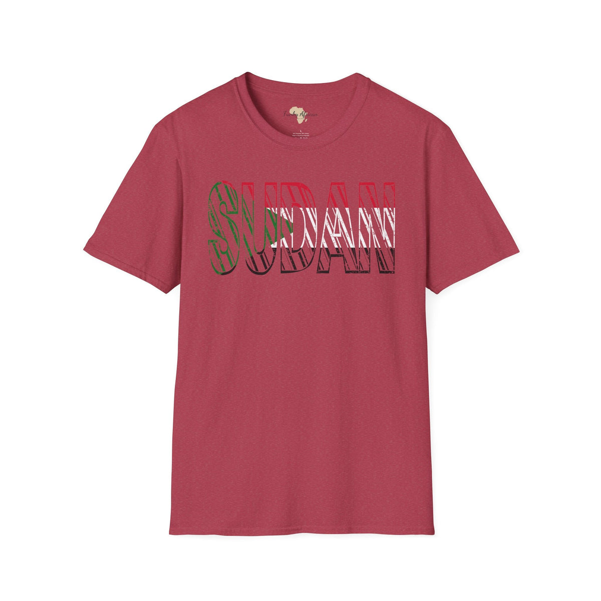 Sudan text unisex softstyle tee Funky African