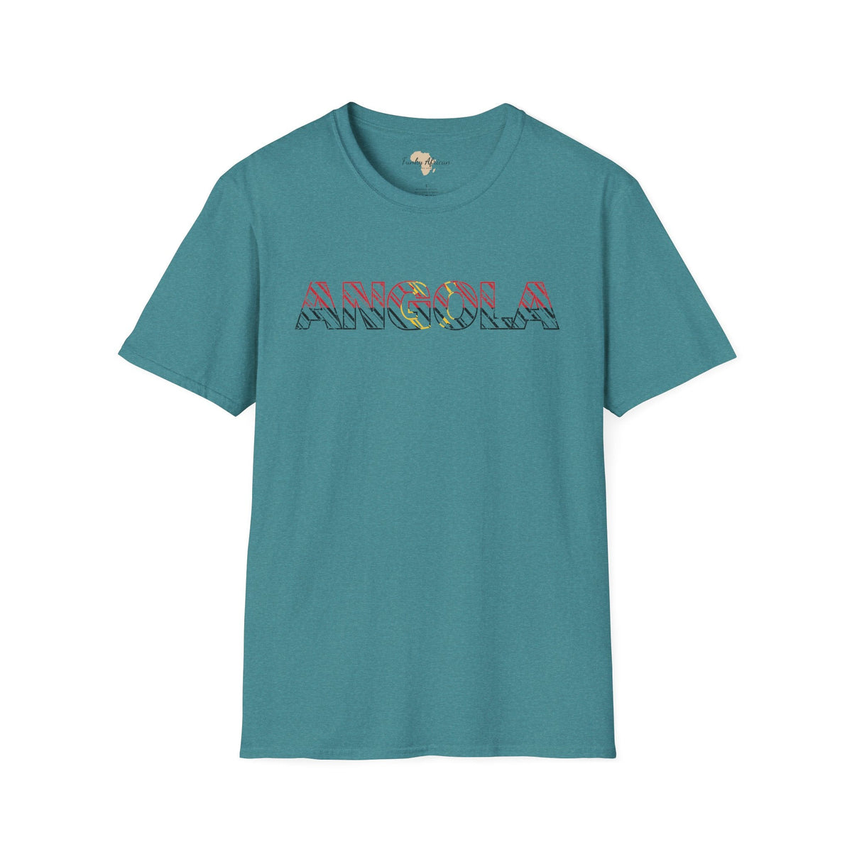 Angola text unisex softstyle tee Funky African
