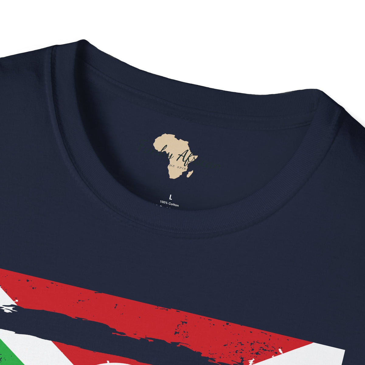 Burundi strip unisex softstyle tee Funky African