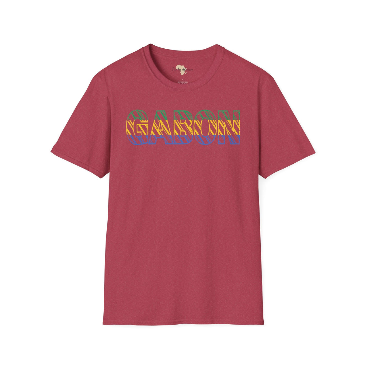 Gabon text unisex softstyle tee Funky African