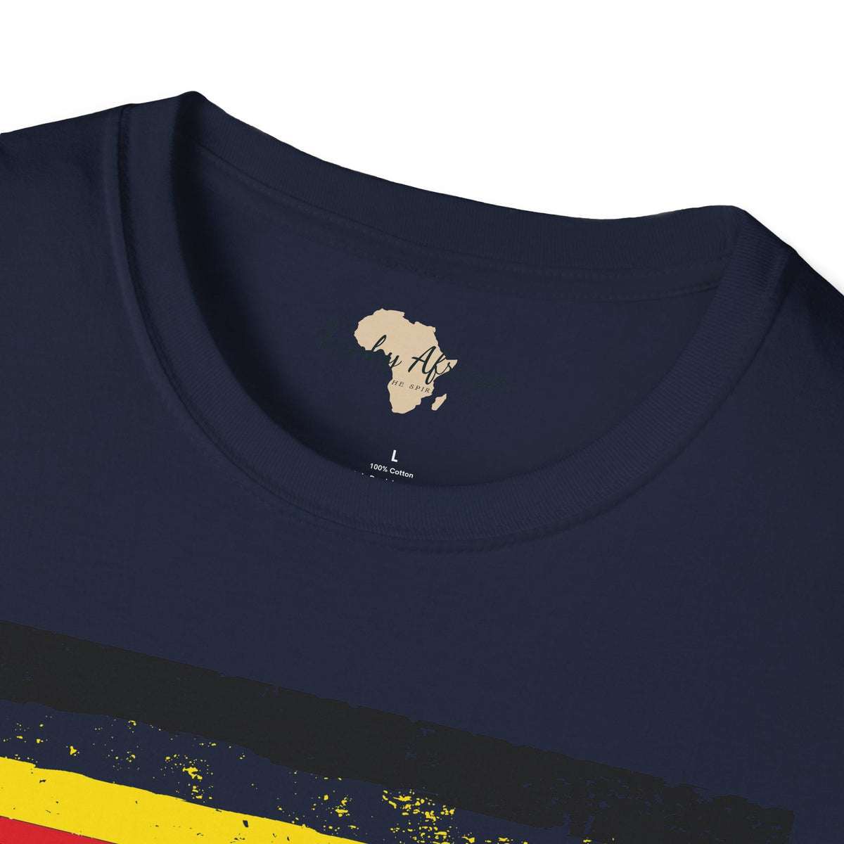 Uganda strip unisex softstyle tee Funky African