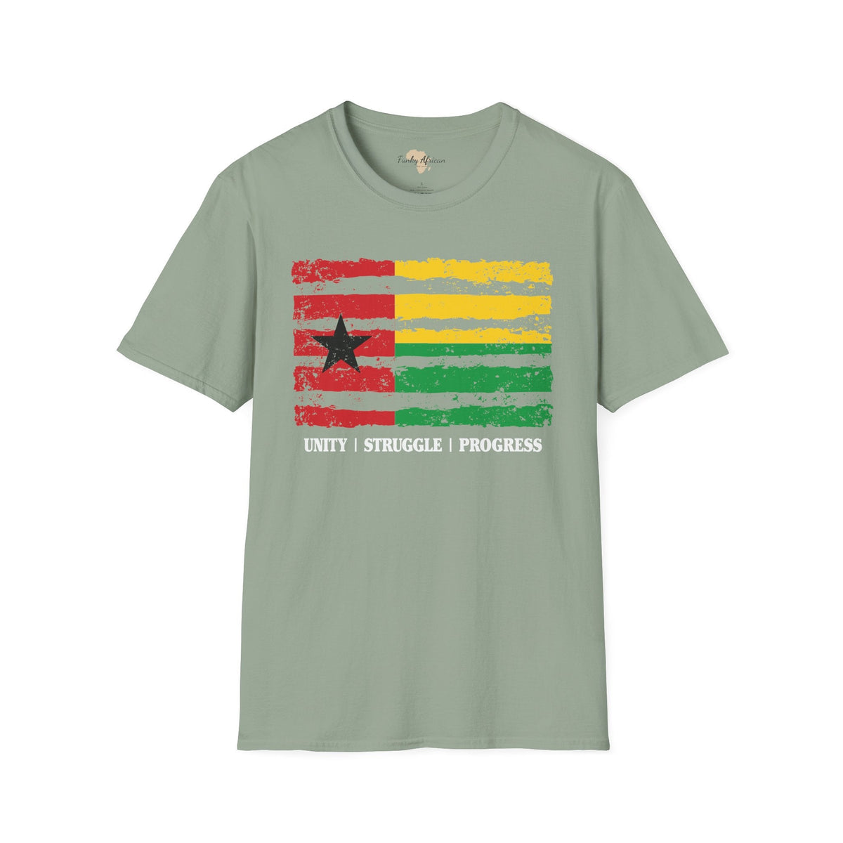 Guinea-Bissau strip unisex softstyle tee Funky African
