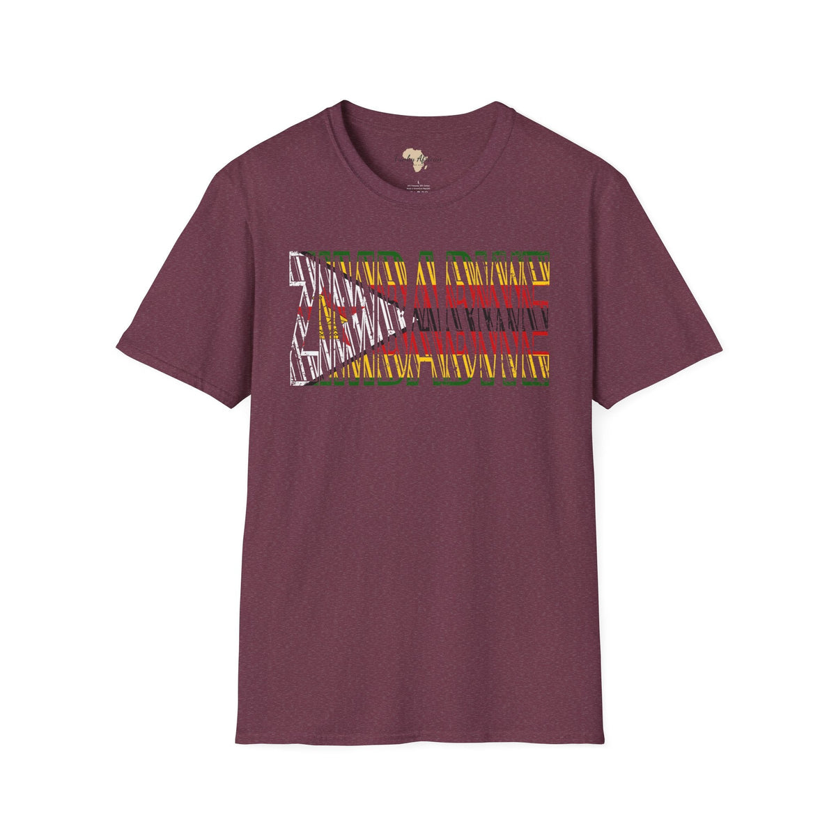 Zimbabwe text unisex softstyle tee Funky African