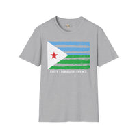 Djibouti strip unisex softstyle tee