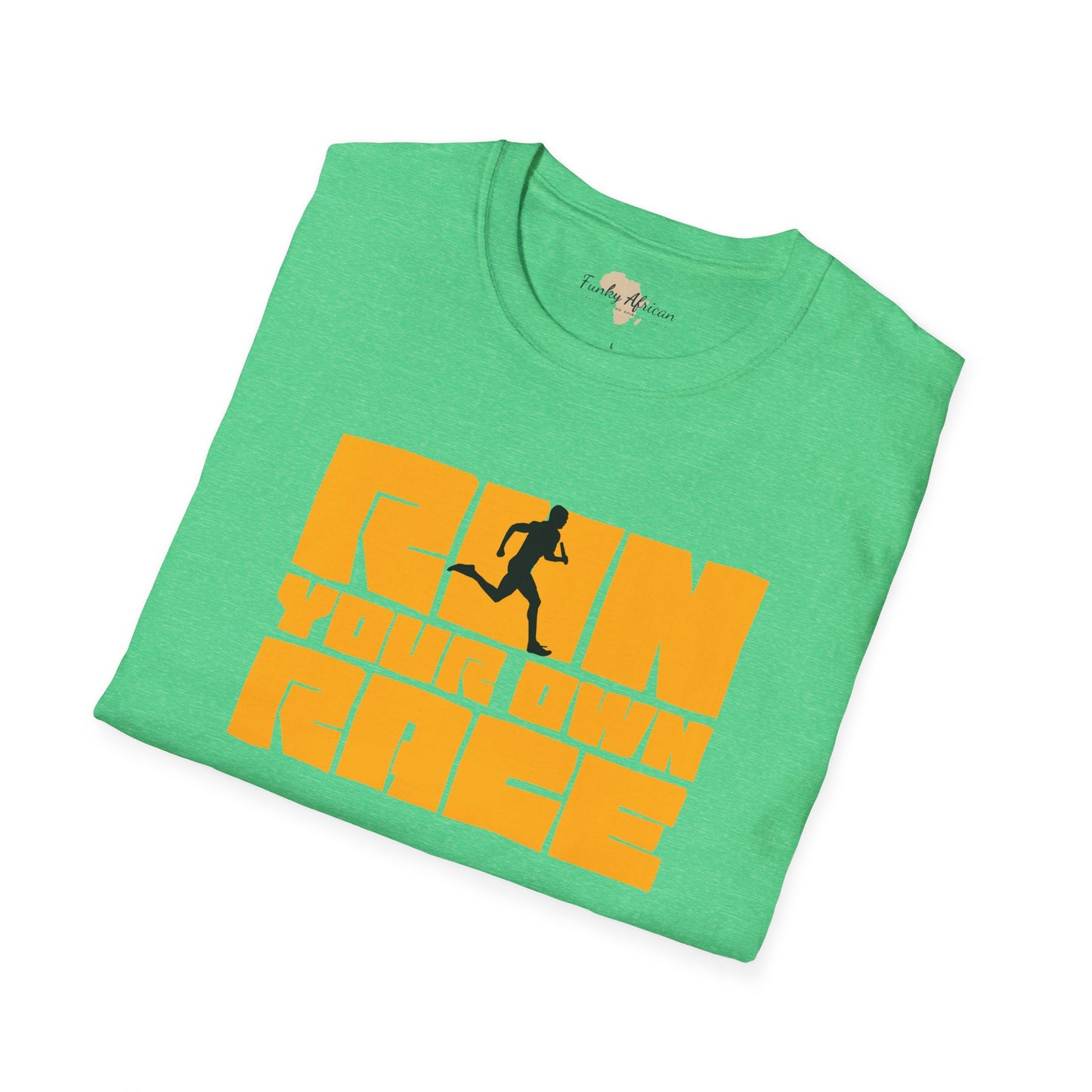 Run your own race unisex softstyle tee