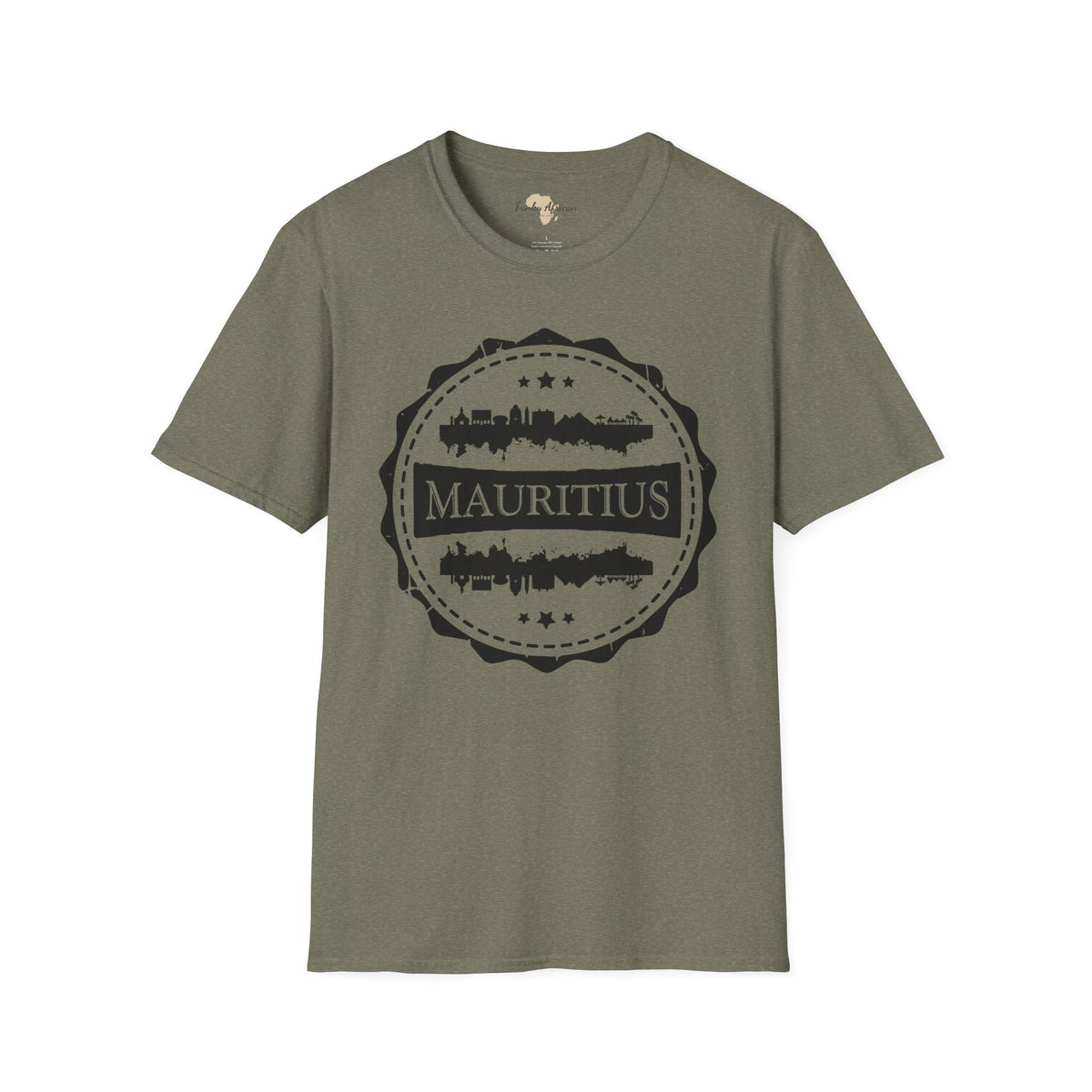 Mauritius Stamp unisex tee Funky African