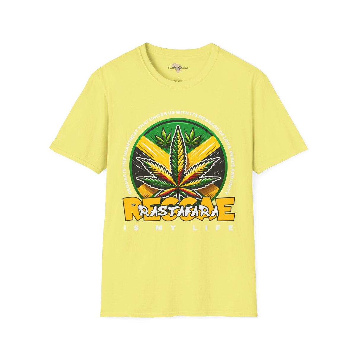 Reggae is my life  unisex tee Funky African