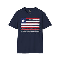 Liberia strip unisex softstyle tee