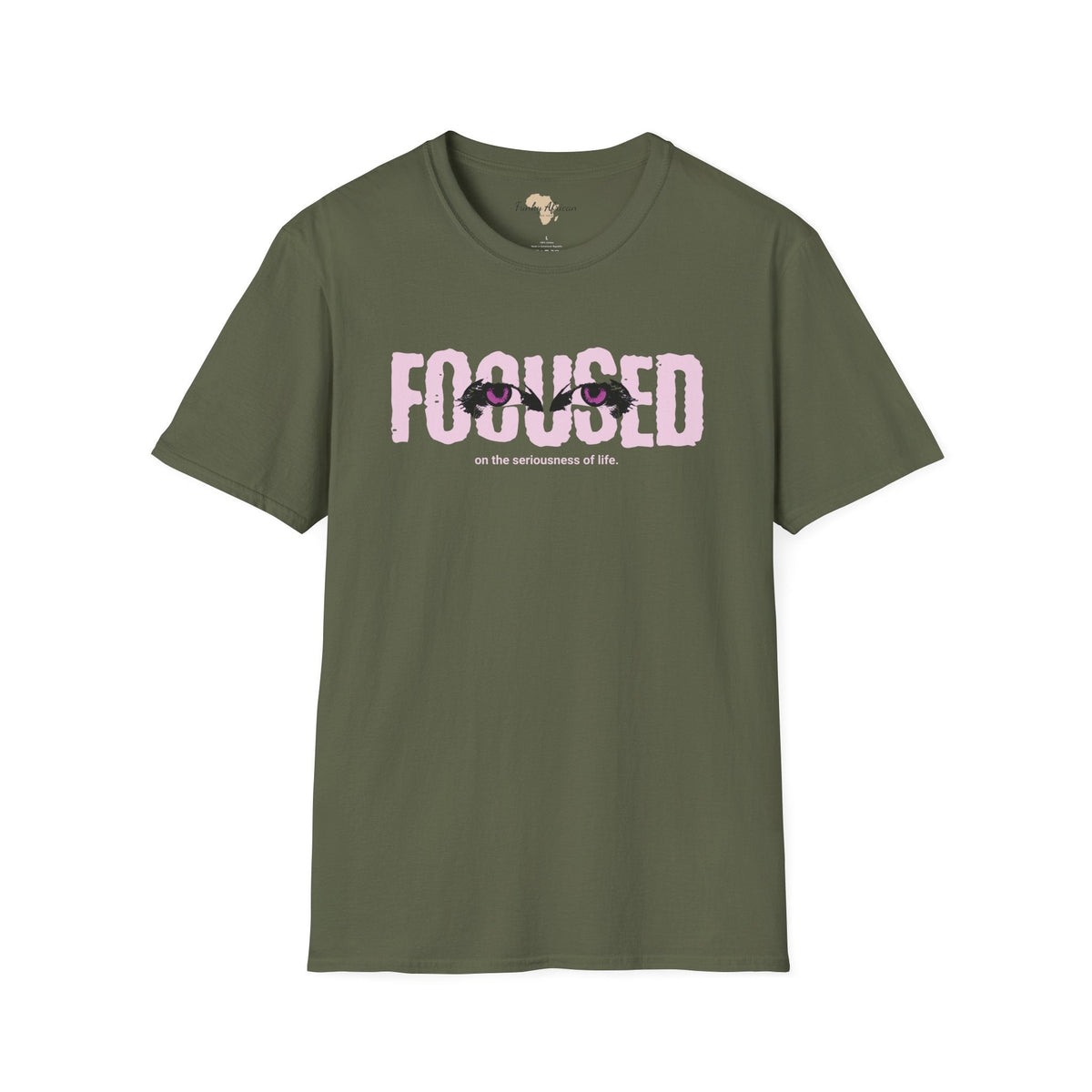 Focused unisex softstyle tee Funky African