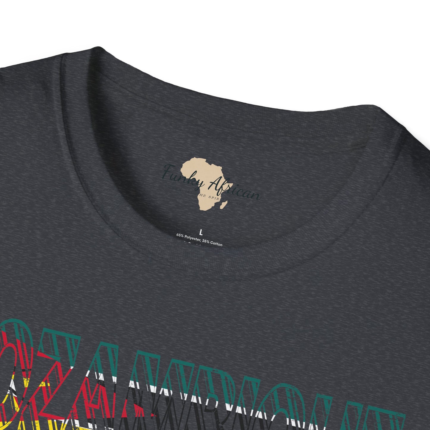 Mozambique text unisex softstyle tee