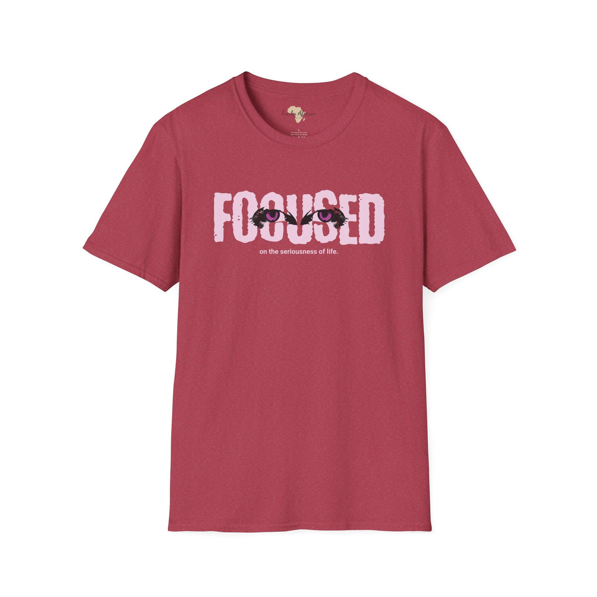 Focused unisex softstyle tee Funky African
