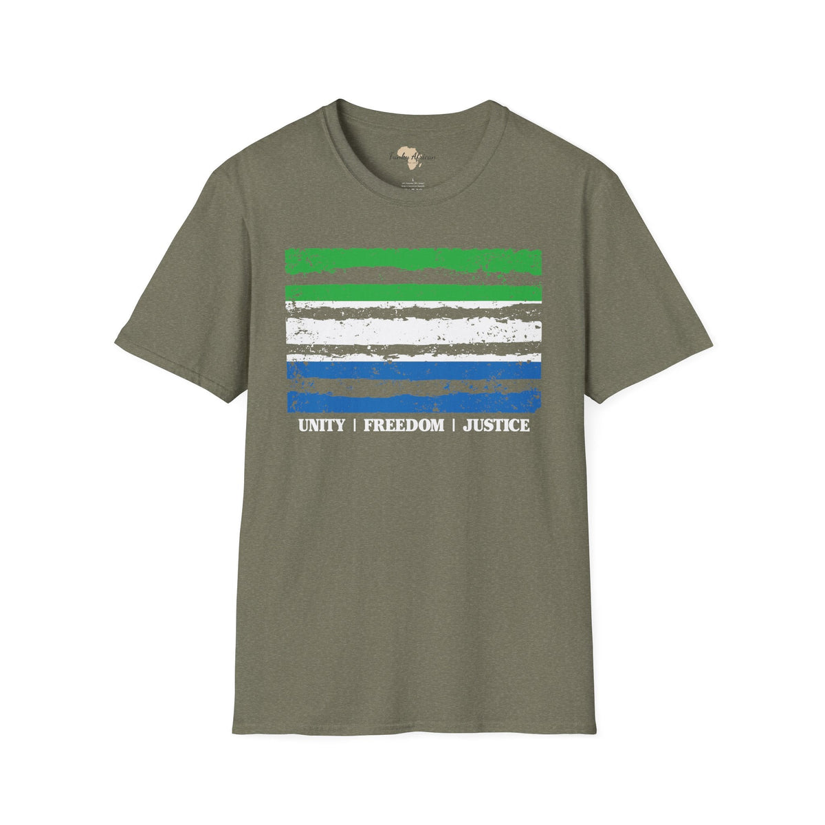 Sierra Leone strip unisex softstyle tee Funky African