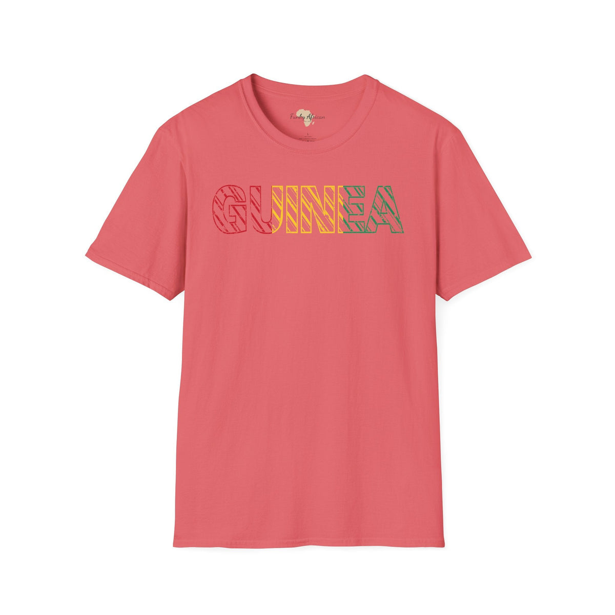 Guinea text unisex softstyle tee Funky African
