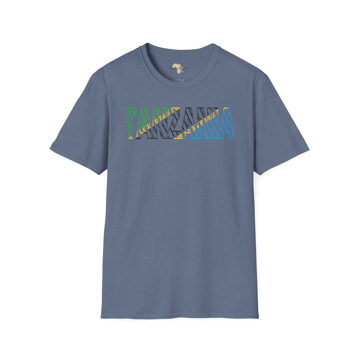 Tanzania text unisex softstyle tee Funky African
