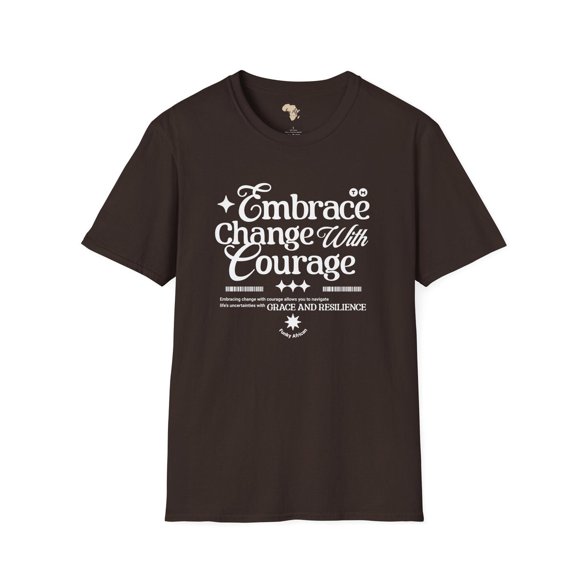 Embrace change unisex softstyle tee Funky African