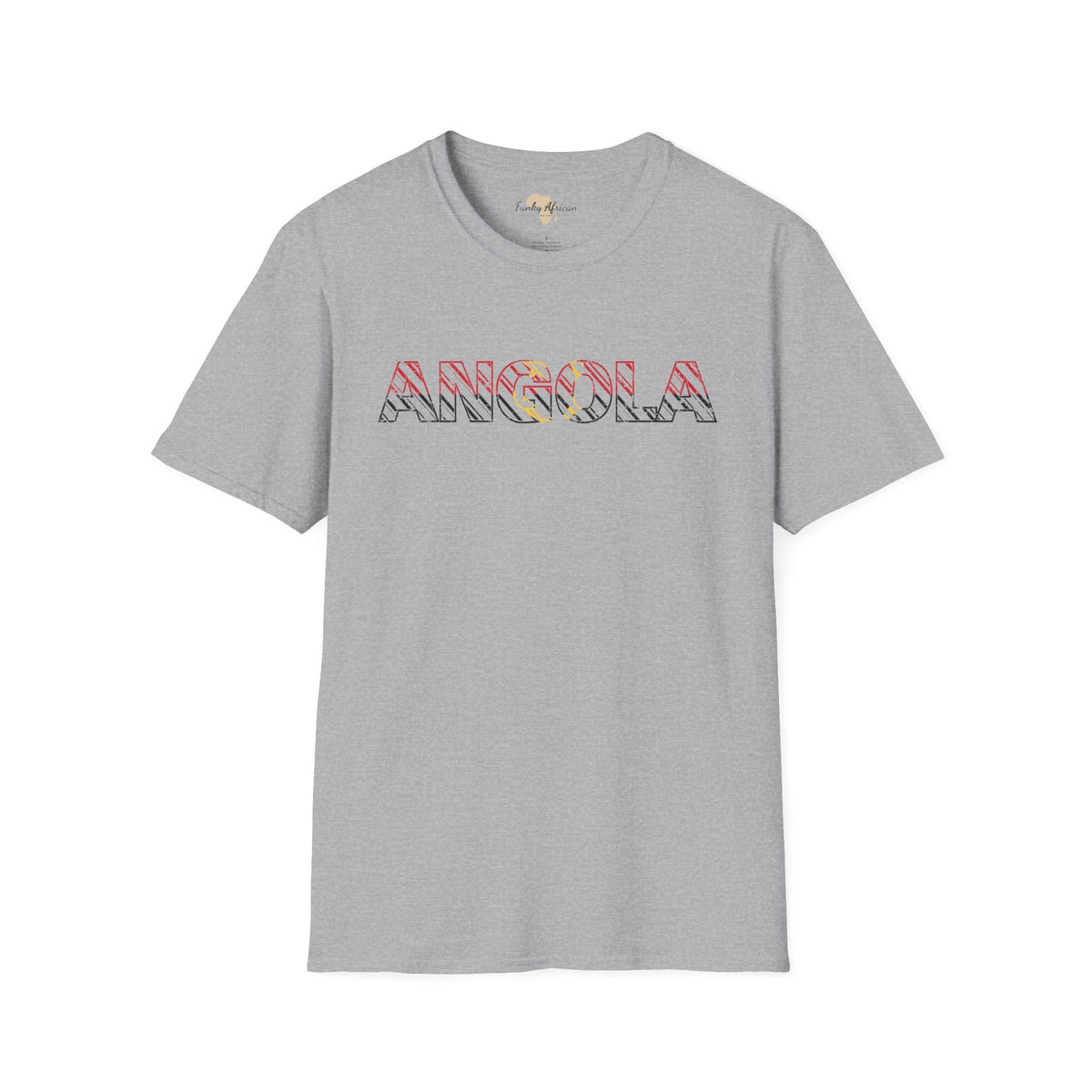 Angola text unisex softstyle tee Funky African