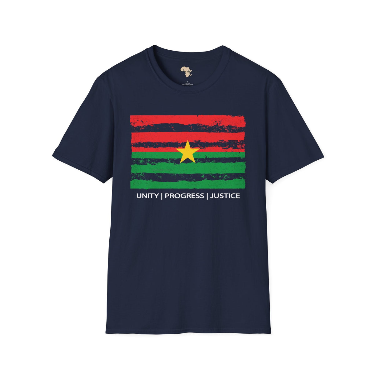 Burkina Faso strip unisex softstyle tee Funky African