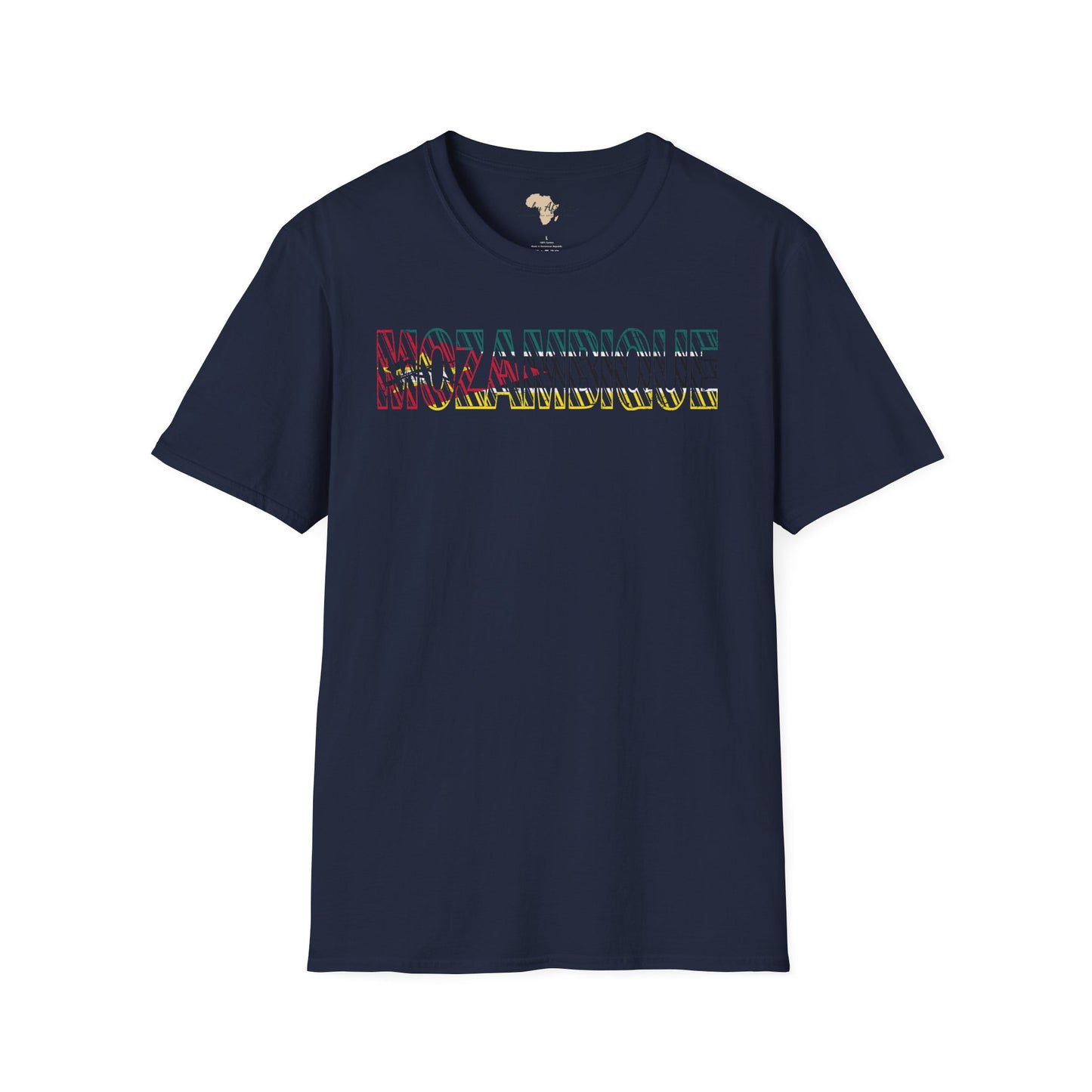 Mozambique text unisex softstyle tee