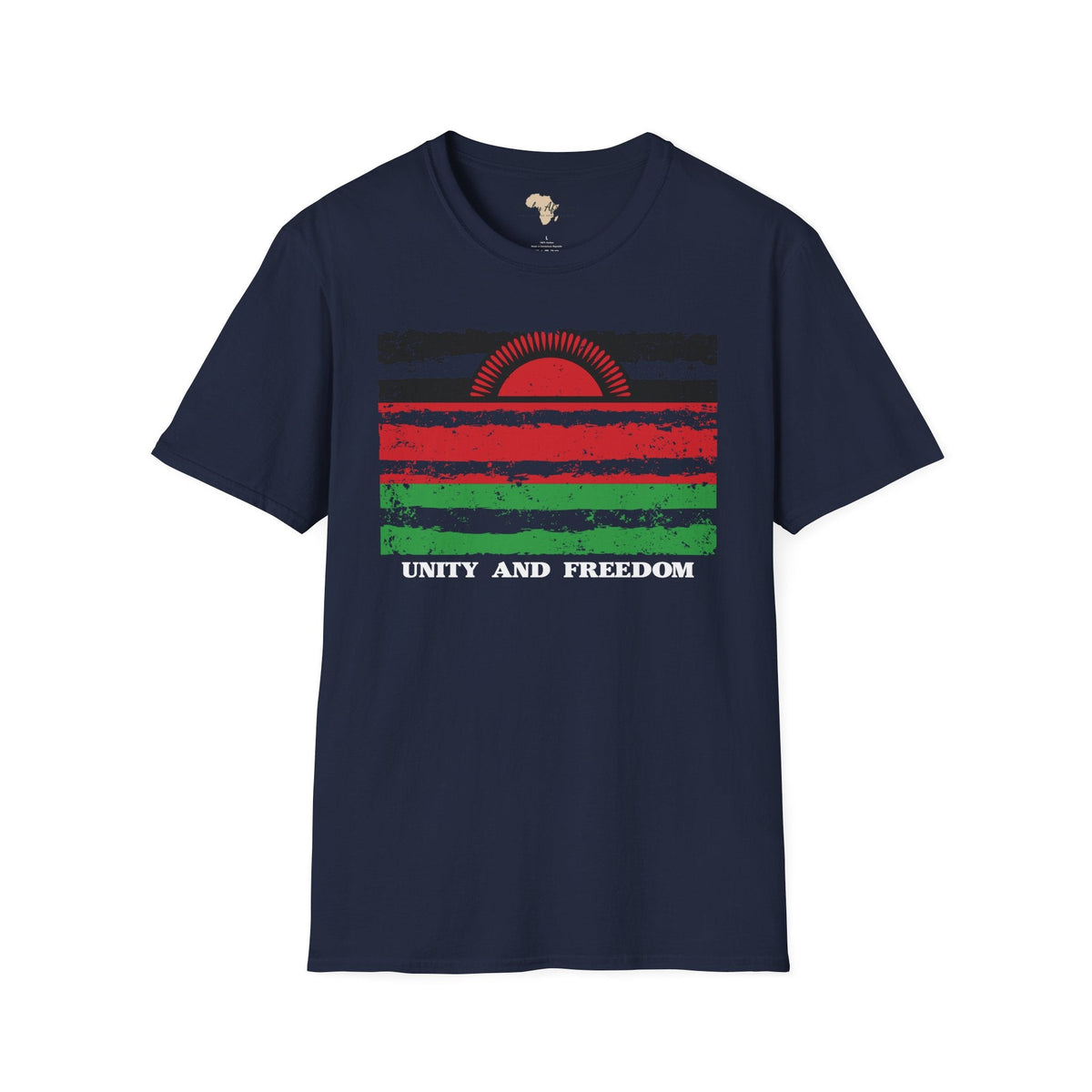 Malawi strip unisex softstyle tee Funky African