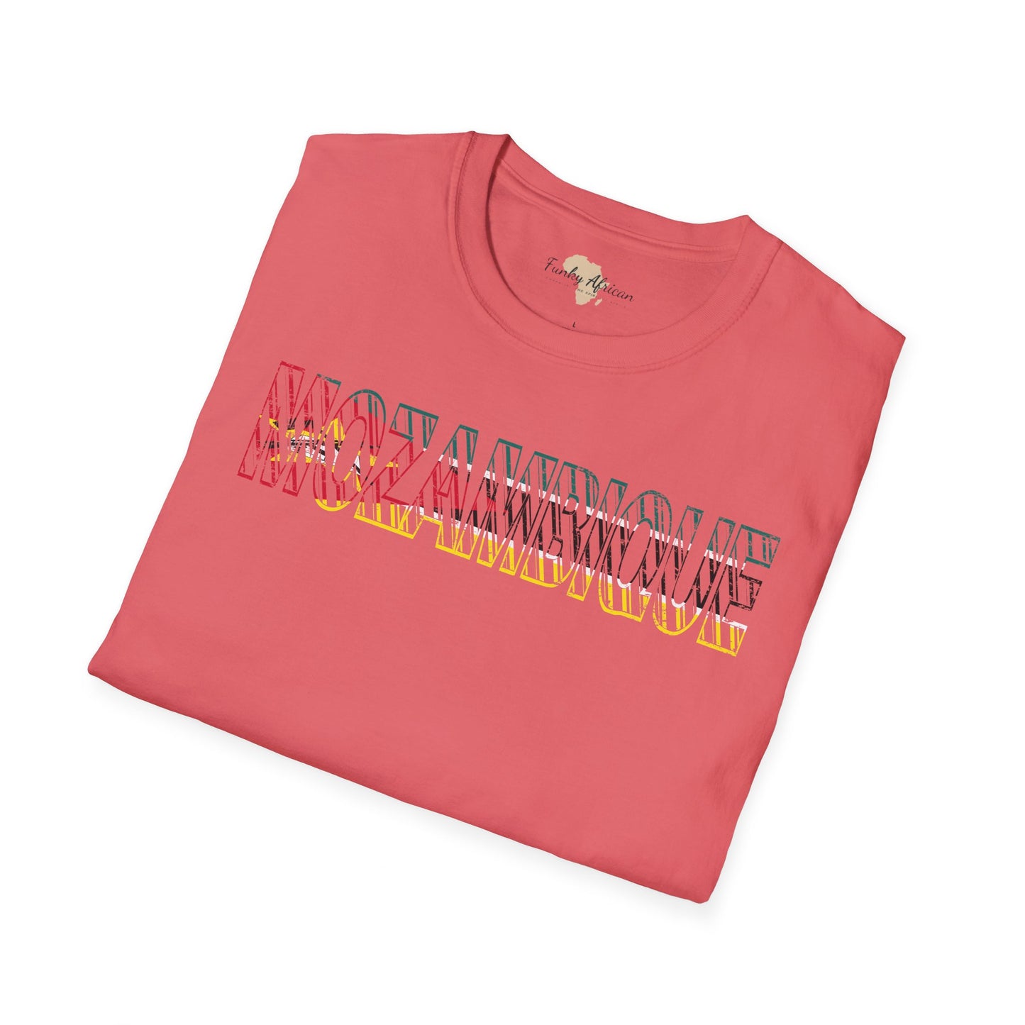 Mozambique text unisex softstyle tee